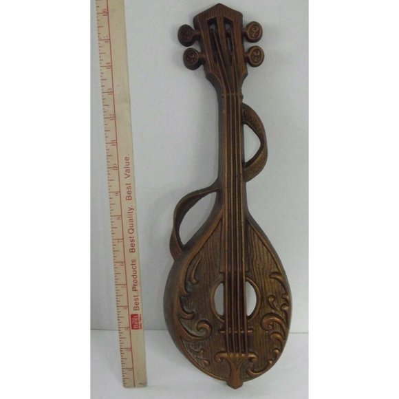 Vintage 1976 Sexton 17" Mandolin Metal Wall Hanger art decor musical instrument - Picture 2 of 11